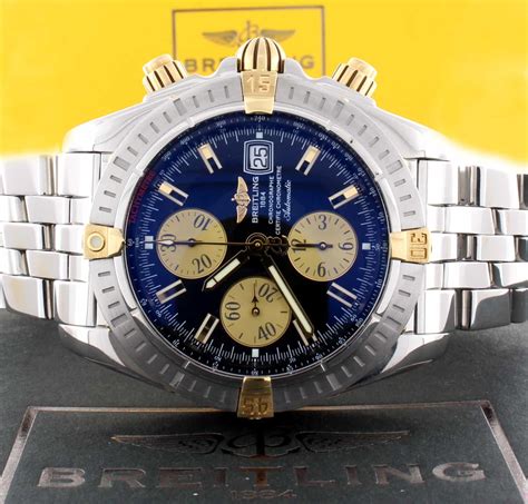 breitling chronomat 2 tone|breitling two tone chronometre automatic.